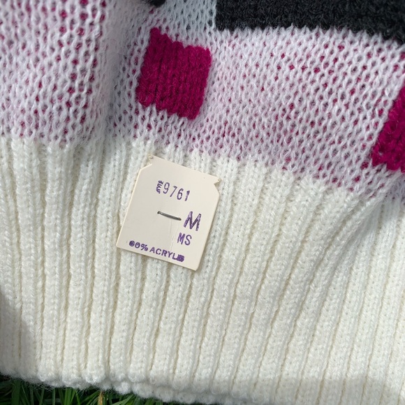 NWT Vintage 1980s Deadstock Teaser Plant Sweater - Picture 8 of 10